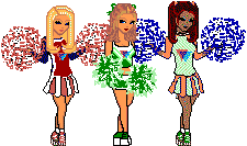 Animated Multicultural Bi-Girl Cheerleaders